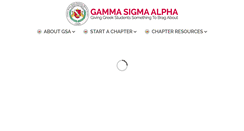 Desktop Screenshot of gammasigmaalpha.org