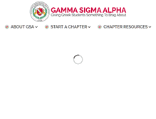 Tablet Screenshot of gammasigmaalpha.org